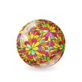 Floral pattern sphere