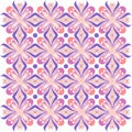Floral pattern. Wallpaper baroque, damask. Seamless vector background. Purple and pink color Royalty Free Stock Photo