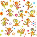 Floral patterned children background Royalty Free Stock Photo