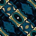 Floral patterns in retro art deco style Royalty Free Stock Photo