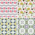 Floral Patterns and seamless backgrounds. Printing onto fabric