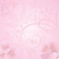 Floral pink background