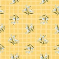 Mellow fall floral seamless vector pattern.