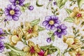 Floral purple flowers pastel cloth