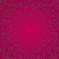 Floral red holiday luxury invitation background retro wallpaper design Royalty Free Stock Photo