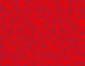 Red elegant floral repeat pattern, or seamless wallpaper, tilable background