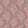 Floral retro seamless pattern