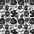 Floral Roses Pattern Elements for design