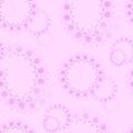 Floral round laces pattern pink violet Royalty Free Stock Photo