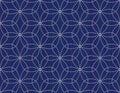 Floral sashiko seamless pattern. Abstract texture.