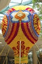 Floral sculpture in the atrium of Wynn Hotel and Casino