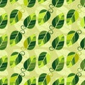 Floral seamless autumn pattern Royalty Free Stock Photo