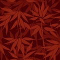 Floral seamless background. Bamboo forest pattern. Royalty Free Stock Photo