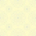 Floral seamless background. Blue and green flower pattern on beige backdrop Royalty Free Stock Photo