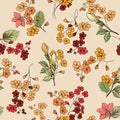 Floral seamless background. Decorative flower pattern. Floral se