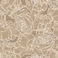Floral seamless background. flower pattern. Flourish wallpaper Royalty Free Stock Photo