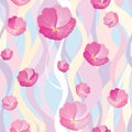 Floral seamless background. gentle flower pattern. Royalty Free Stock Photo