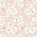 Floral seamless background. gentle flower pattern. Royalty Free Stock Photo