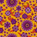 Floral seamless background.