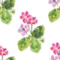 Floral seamless background, vector illustration Royalty Free Stock Photo