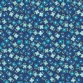 Floral seamless with blue flowers