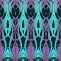 Floral seamless border pattern. Colorful ornamental lace background. Repeat decorative patterned backdrop. Beautiful cute