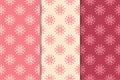 Floral seamless ornaments. Cherry red vertical backgrounds Royalty Free Stock Photo