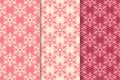 Floral seamless ornaments. Cherry red vertical backgrounds Royalty Free Stock Photo