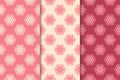 Floral seamless ornaments. Cherry red vertical backgrounds Royalty Free Stock Photo