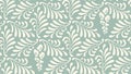 Floral seamless pattern background. Ornament of stylized leaves, flowers