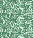 Floral seamless pattern background stylized leaves and flowers Royalty Free Stock Photo