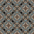 Floral seamless pattern. Beautiful colorful ornamental background. Repeat decorative vector backdrop. Vintage greek style Royalty Free Stock Photo