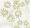 Floral Seamless pattern with beige background.