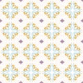 Floral seamless pattern collection, vintage color style Royalty Free Stock Photo