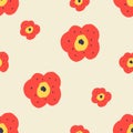 Floral seamless pattern. Colorful flowers Royalty Free Stock Photo