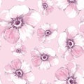 Floral seamless pattern with delicate flo