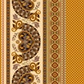 Floral seamless pattern. Ethnic border ornament. Egyptian, Greek, Roman style