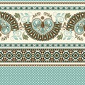 Floral seamless pattern. Ethnic border ornament. Egyptian, Greek, Roman style