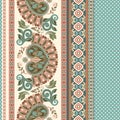 Floral seamless pattern. Ethnic border ornament. Egyptian, Greek, Roman style