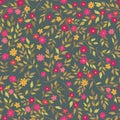 Floral seamless pattern. Abstract ornamental flowers background Royalty Free Stock Photo