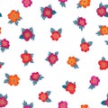 Floral seamless pattern. Flower background. Floral ornament Royalty Free Stock Photo