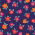 Floral seamless pattern. Flower background. Floral ornament Royalty Free Stock Photo