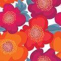 Floral seamless pattern. Flower background. Floral ornament Royalty Free Stock Photo