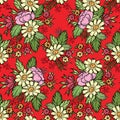 Floral seamless pattern. Flower background. Floral ornament Royalty Free Stock Photo