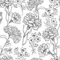 Floral seamless pattern. Flower background. Floral seamless text Royalty Free Stock Photo