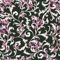 Floral seamless pattern. Flower background. Flourish texture Royalty Free Stock Photo