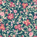 Floral seamless pattern. Flower background. Flourish nature ga Royalty Free Stock Photo