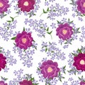 Floral seamless pattern. Flower background. Flourish texture Royalty Free Stock Photo