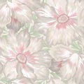 Floral seamless pattern. Flower background. Flourish tiled wallpaper with flowers Royalty Free Stock Photo