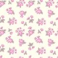 Floral seamless pattern. Flower background. Flower ornament Royalty Free Stock Photo